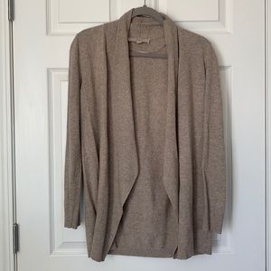 Tan cardigan sweater
